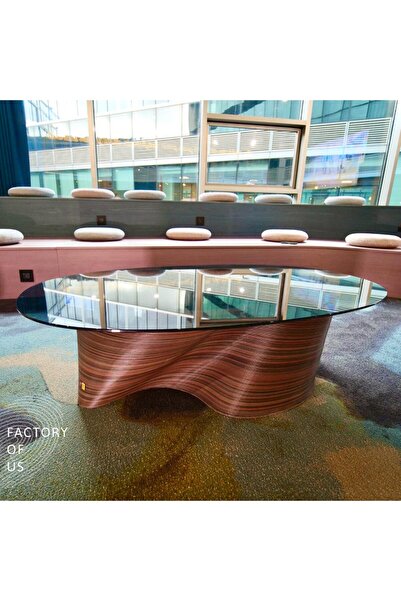 Factory Of Us Wade Orta Sehpa Temperli Füme Cam - Kahverengi