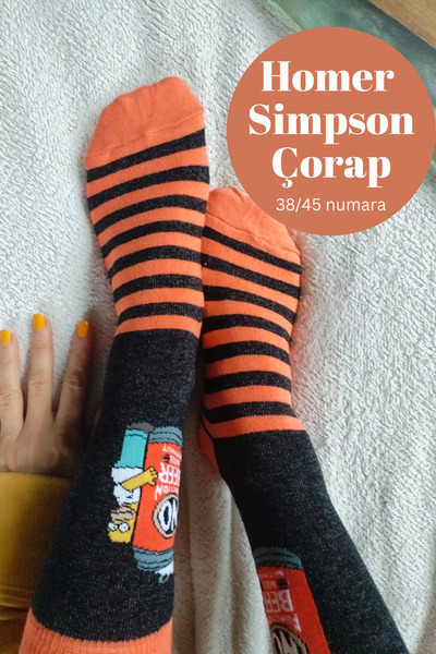 Corapcin جوارب هومر سيمبسون منقوشة للجنسين - 38/45