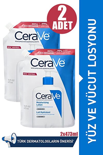 CeraVe Nemlendirici Losyon Refill 473 ml 2 Adet
