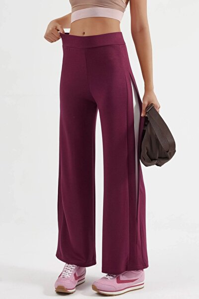 Hiccup Modal Textured Striped Detail Pants Berşan Collection