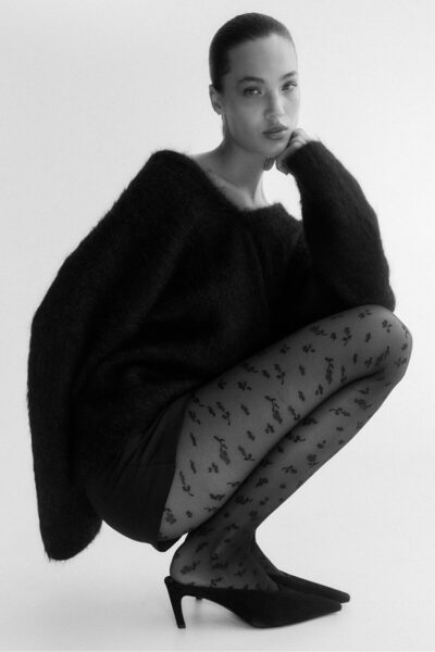 H&M Desenli Külotlu Çorap