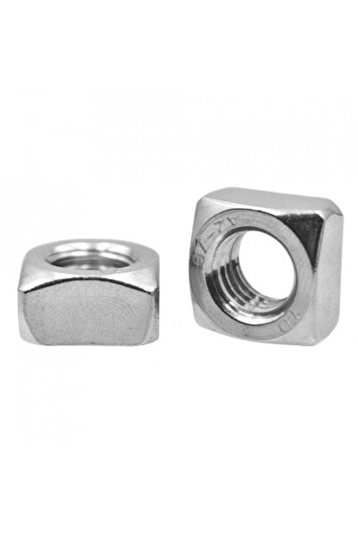 Admira Systems Set of 100 Square Sliding Nuts DIN 557, Stainless Steel A2, M10