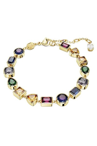 Swarovski Imber Bileklik, Karışık kesimler, Çok renkli, Altın rengi kaplama