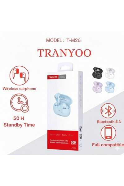 TRANYOO Wireless Earbuds Bluetooth 5.3