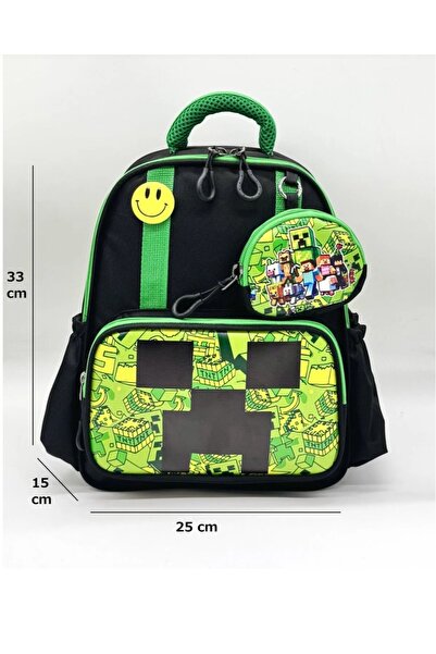 DADU Master Pack Lisanslı Minecraft figürlü Anaokul Kreş Okul Öncesi Çantası