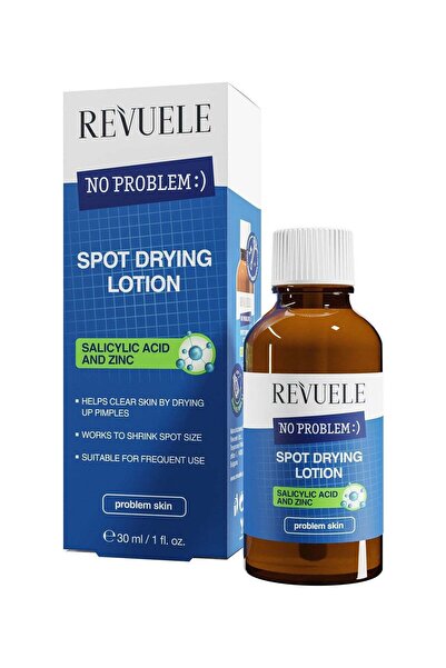Revuele لوشن تجفيف البقع بدون مشاكل، يحتوي على حمض الساليسيليك والزنك