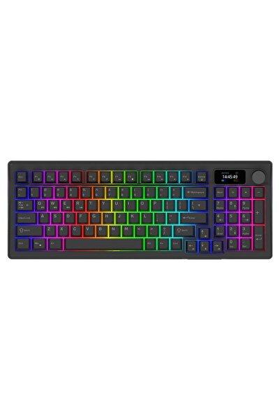 AQIRYS ATRIA Black Wireless %95 White Linear Switch Hotswap RGB Kablosuz Meka...