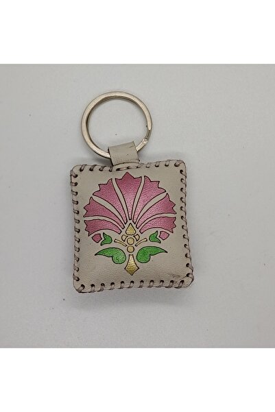 Durush Collection جلد طبيعي، خياطة يدوية، مطلي يدويًا، سلسلة مفاتيح بنمط تركي