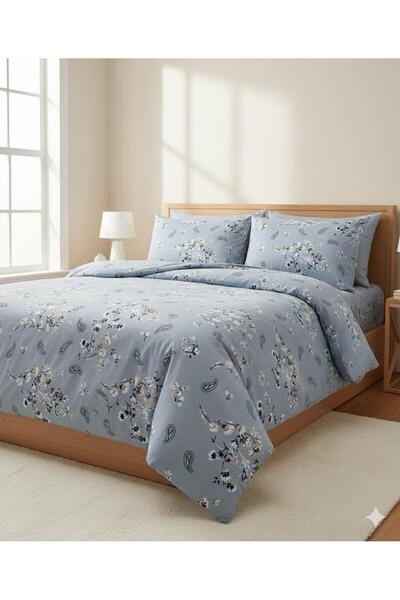 Belsina Home شخصية مزدوجة |   أزرق عرقي |   غطاء لحاف وغطاء لحاف |   200×220 ...