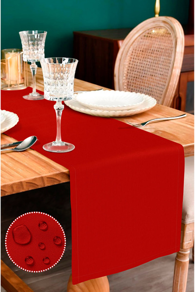 Monolisse Covoraș de podea din pânză rezistent la lichide și la pete, roșu, 5...