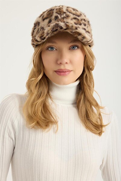 HomeStore Peluş Leo Desenli Kasket