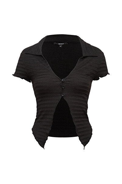 Forever 21 V Yaka Dokulu Gömlek