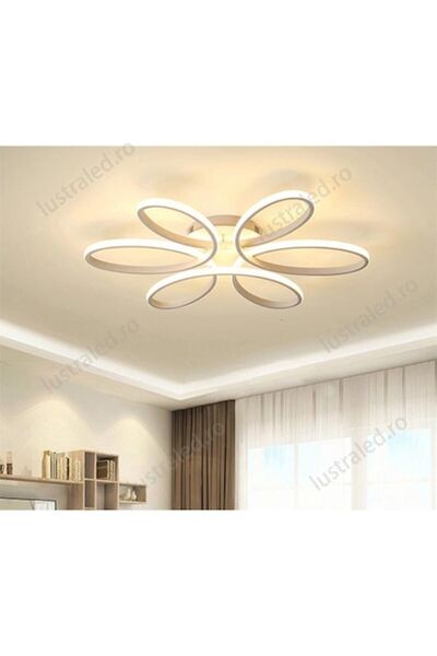 trandafi led Modern Slim LED Chandelier White