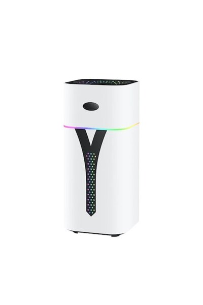 STOREONLINE Ultrasonic room humidifier 300ml with multicolor LED light white compact