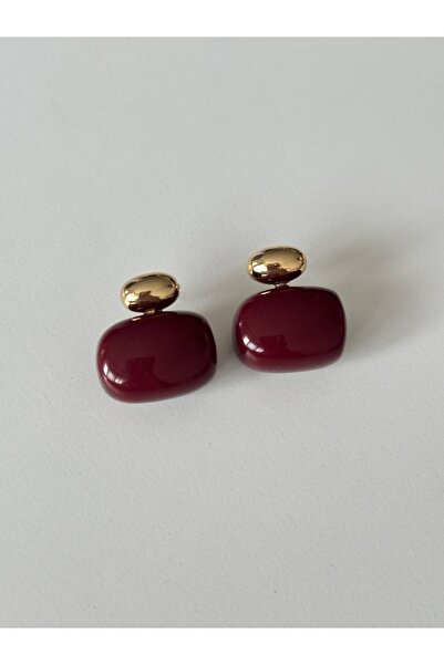 Charmist 14K Çelik üzeri altın kaplama kemik özel seri küpe