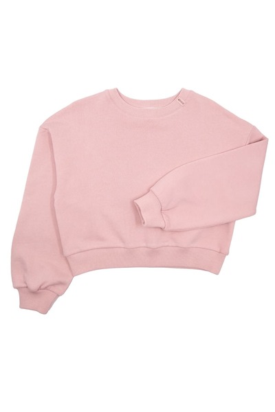 Ozmoz By Mukadder Özden Organic Pink Winter Girls' Sweatshirt