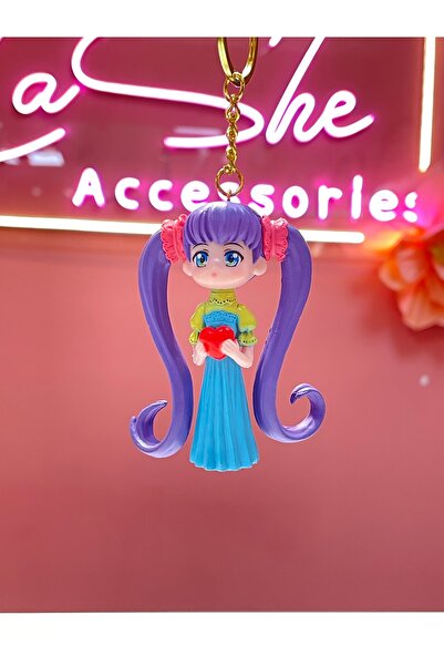 La She Accessories Girl Figure Keychain