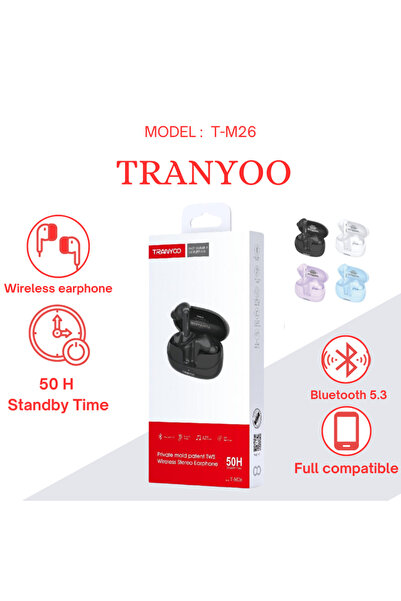TRANYOO سماعات أذن لاسلكية بتقنية بلوتوث 5.3