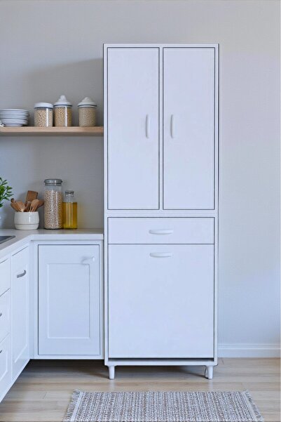 Eliusta Pine 65 cm Genişlikte Dolap 65x171x32,5 cm Banyo/Mutfak Dolabı İki Ka...