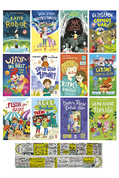 Timaş Çocuk 2-3. Sınıf Hikaye Seti 12 Kitap/Kayıp Robot+Işıltılı Şeyler+Top Y...
