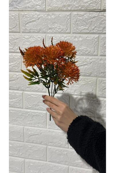 greeneyehome Artificial Flower Chrysanthemum Orange 30 cm