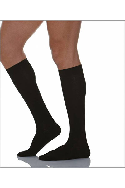 RELAXSAN Calzino Lungo 820, cotton, knee-length, unisex, medium compression 18-22 mmHg, Black, 4