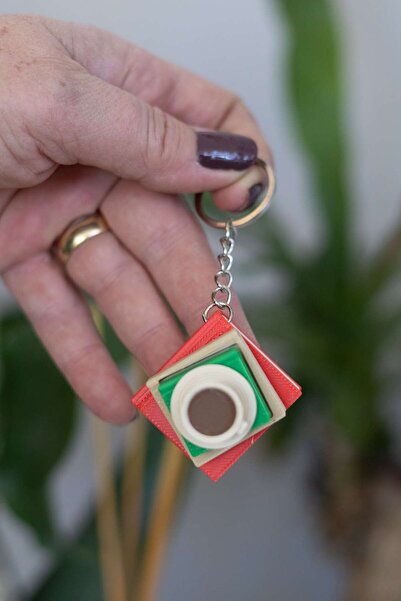 Modello Craft سلسلة مفاتيح على شكل كتاب - سلسلة مفاتيح فيدجيت مطبوعة ثلاثية الأبعاد، لعبة صغيرة لتخفيف التوتر