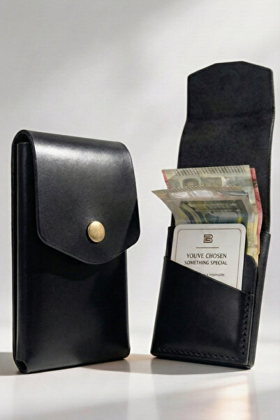 luvo Genuine Leather Vertical Wallet |   3 Compartments 9 Card Capacity Minim...