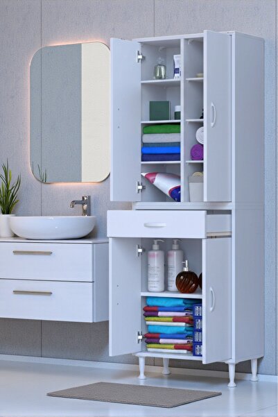 Eliusta Nexa Modüler Dolap 55 Cm Banyo/Mutfak Dolabı Extra Kullanım Alanlı 55...