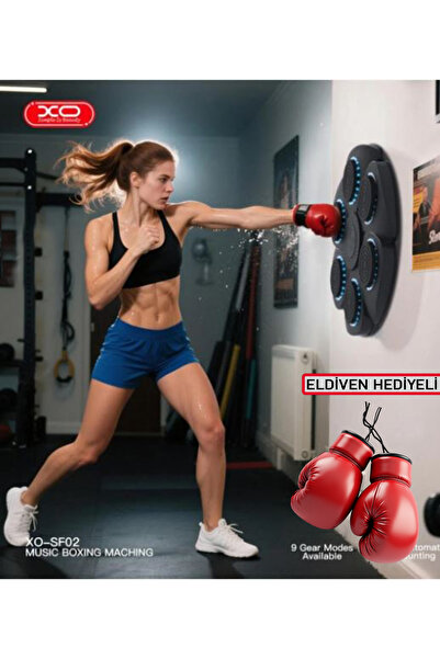 KANA XO SF-02 Akıllı Boks Eğitim Makinesi Müzikli Bluetoothlu Hoparlörlü - El...