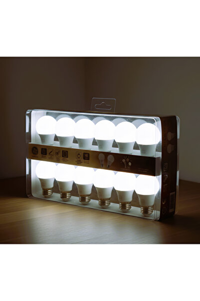 Kendal KES185 – 12W 220V E27 4000K Ararenk LED Ampul (12'li Paket)