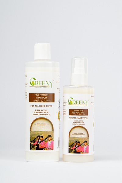 ASMA GLOW بكج بروتين الأرز لتكثيف الشعر وتقويته وتحفيز النمو بتركيبة طبيعية م...