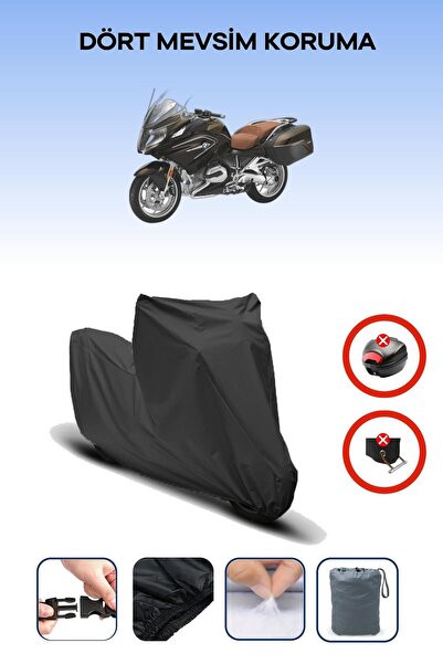 Breen قفل حقيبة خلفية أسود غير متوافق مع BMW R 1200 Rt، قماش دراجة نارية متوا...