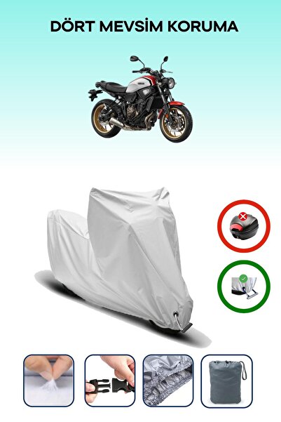 Breen Grey Lock Compatible Yamaha Xsr 700 Compatible Motorcycle Tarpaulin Waterproof