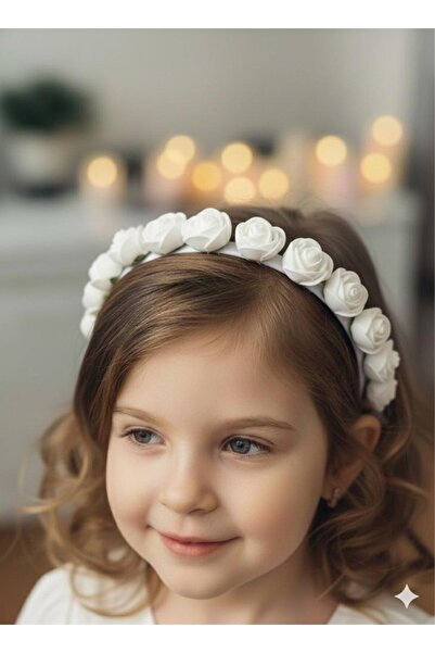 BİLGEN Style SET DE 2 BUCĂȚI CU CATĂRI CU COROANĂ PENTRU FETE CU TRIPI DE ROSE CULOARE LA ALEGERE