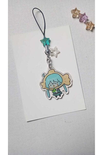 Atölye Moonlit Hatsune Miku Telefon Süsü Telefon Askısı Charm