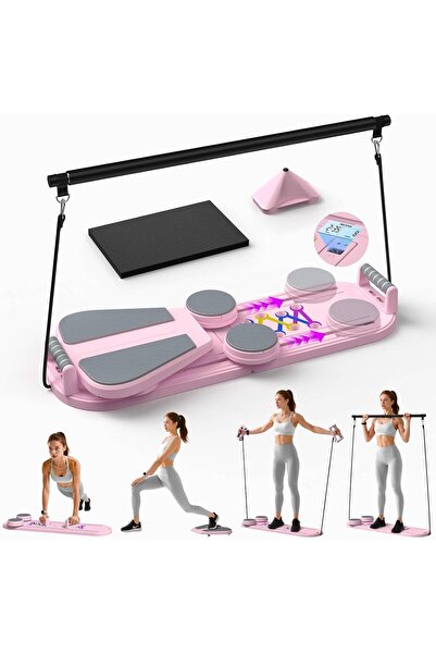 Mosh لوح بيلاتس فليكسيلا، جهاز بيلاتس قابل للطي والحمل 5 في 1