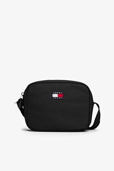Tommy Hilfiger Kadın TJW Essential Daily Camera Bag Logolu Omuz Çantası - Siyah