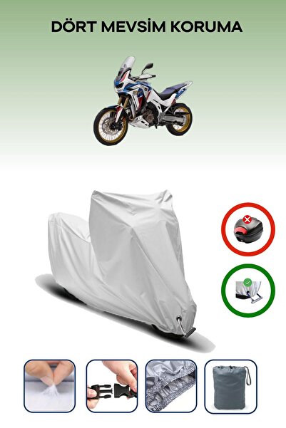 Breen Grey Lock Compatible Honda Crf1100L Africa Twin Compatible Motorcycle Tarpaulin Waterproof