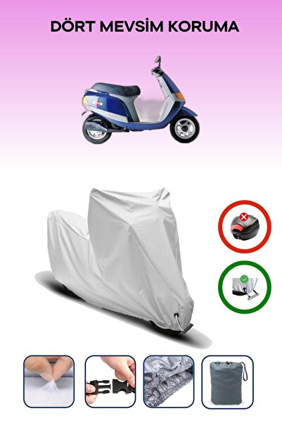 Breen Gray Lock Compatible Piaggio Sfera 80 Compatible Motorcycle Tarpaulin W...