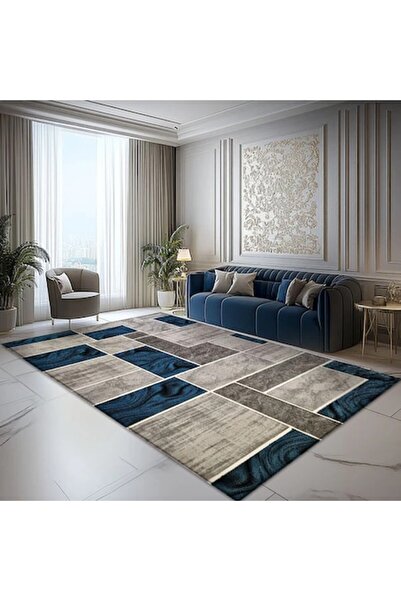 OEM Romantic Gray Blue Steel Carpet 50x80 cm