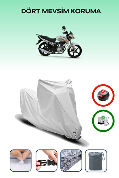 Breen Gray Lock Compatible Kuba Ravan 139 Compatible Motorcycle Tarpaulin Wat...