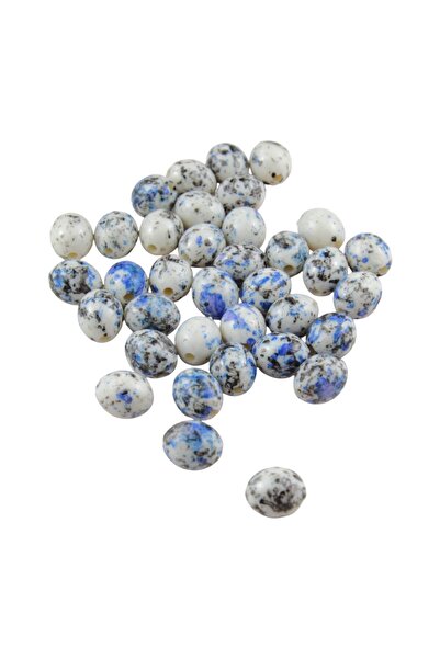 Serhat Aksesuar ve El İşçilik Doğal Taş Görünümlü Oval 12x15 Akrilik Mavi Kah...