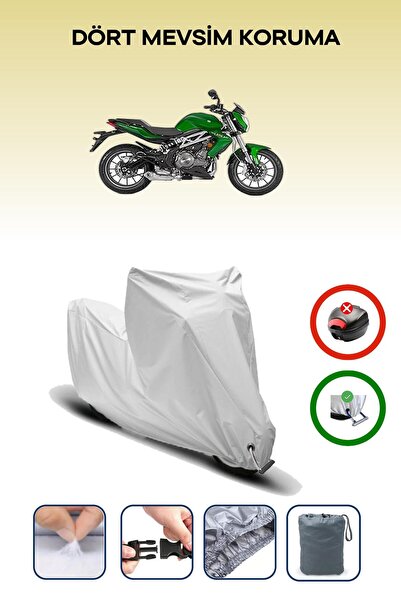 Breen Grey Lock Compatible Benelli Tnt 300 Compatible Motorcycle Tarpaulin Wa...