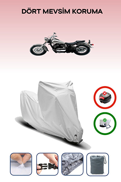 Breen قماش رمادي اللون متوافق مع دراجة نارية كاواساكي VN 800 كلاسيك متوافق مع الدراجات النارية مقاوم للماء