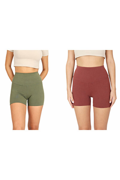 Softandbasic 2Li Women's Biker Short Sports Leggings