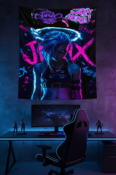 Nivendi Oyun Karakteri Kaosun İzleri Kumaş Duvar Örtüsü Ev Dekorasyon Duvar H...