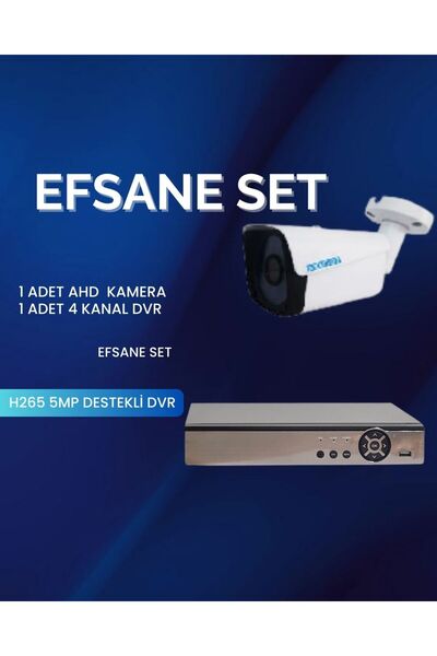 OEM 1 Kameralı Hd Set - 5mp Sony Lensli Full Hd Gece Görüşlü Güvenlik Kameras...