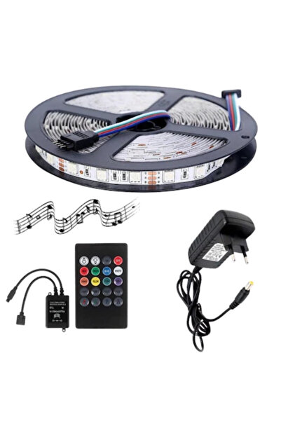 POWERR LED AYDINLATMA 5 Metre 24V 60 Ledli RGB Dış Mekan Silikonlu Şerit Led ...