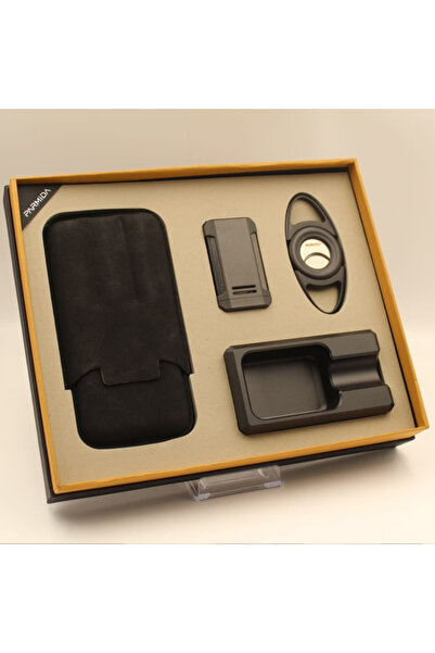 COHİBA Parmida Siyah Premium Tasarım 4' lü Set